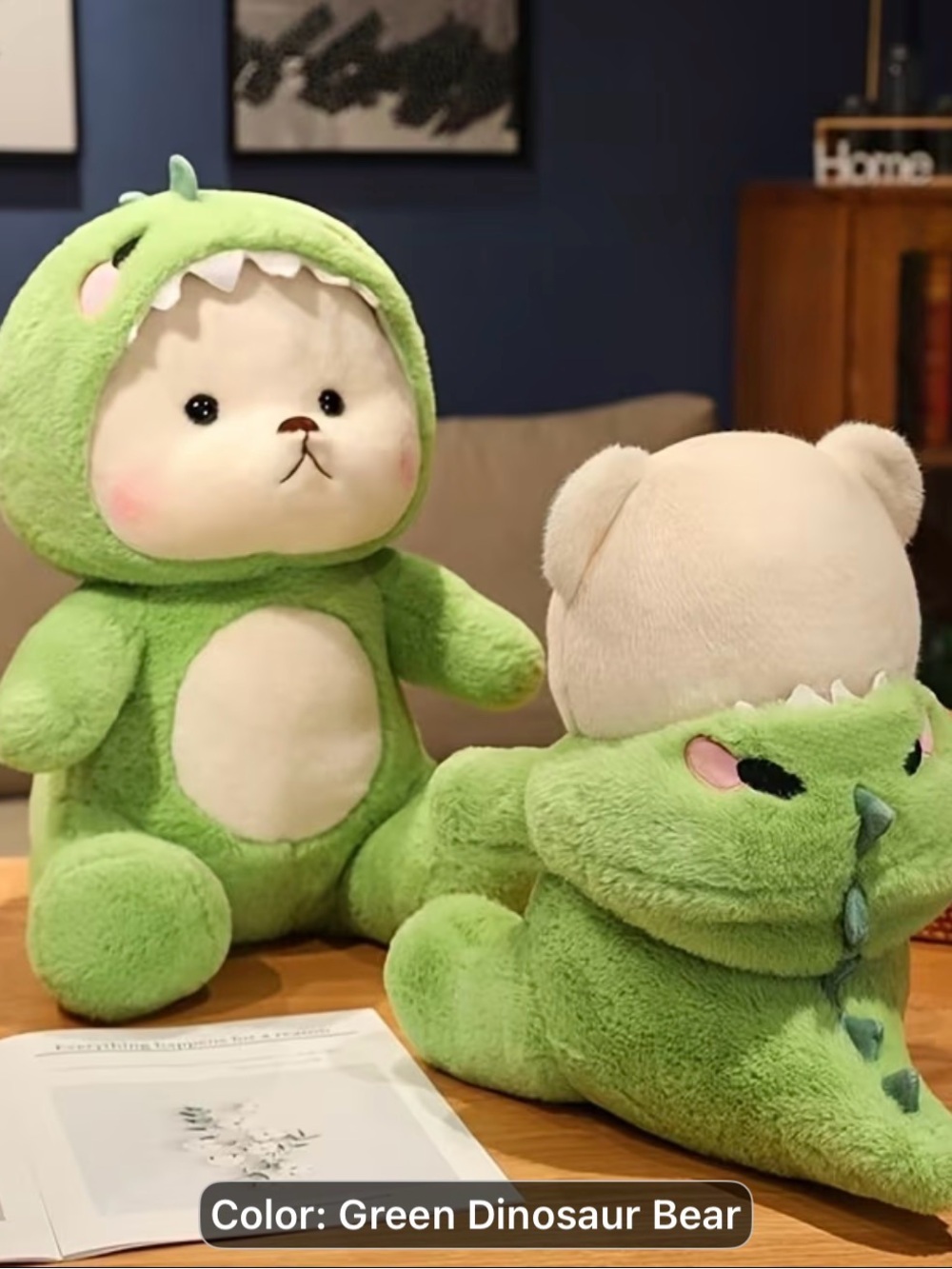 Green Dinosaur Bear Plush Toy